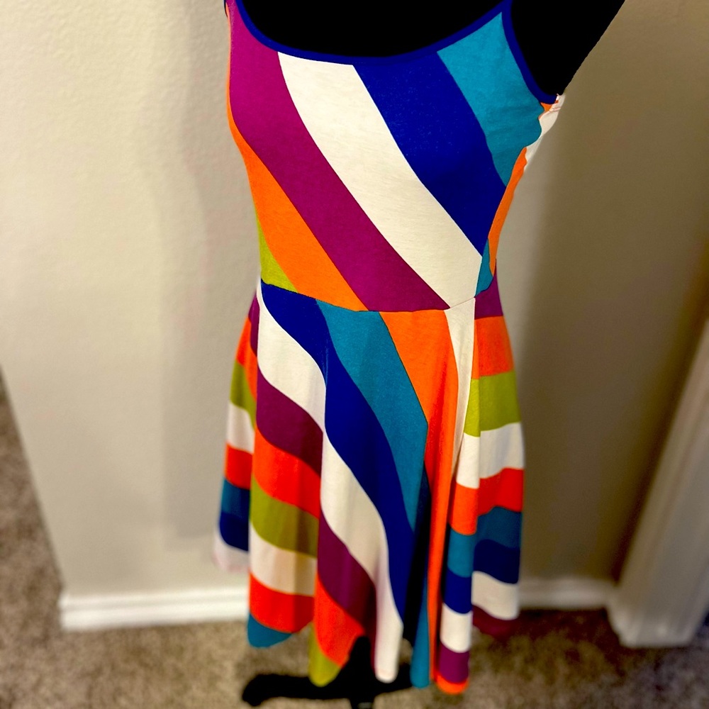 Multicolored Striped Summer Dress